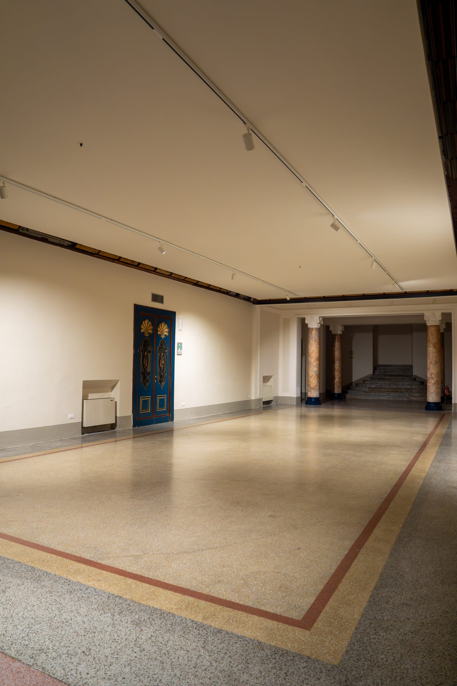 La Sala dei Pesci di Palazzo Le Stanze a Pistoia, spazio espositivo per mostre e presentazioni.